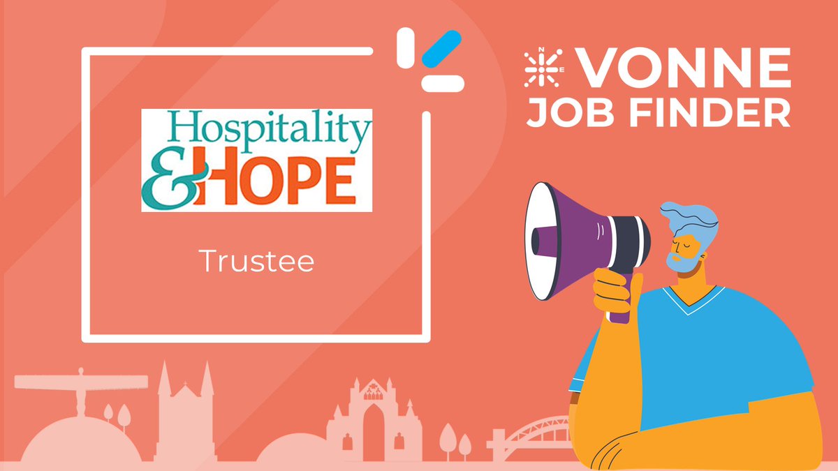 Trustee, @HospitalityHope 

vonne.org.uk/vonne-jobs-det…

#CharityJobs #CharityTrustees #NorthEastJobs #NorthEast #TrusteeRole