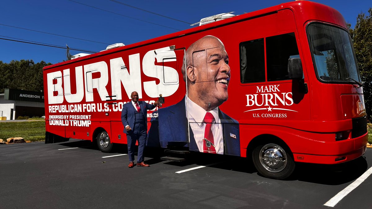 We are headed to the next event! Let’s get the 3rd District the map for greatness! If you want to volunteer or donate go to markburns.org #MarkBurnsForCingress #TrumpEndorsed #Ttump2024 #MAGA