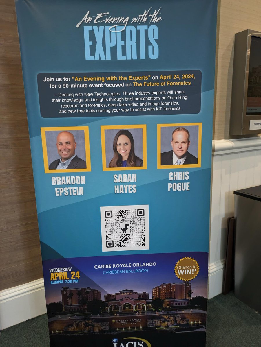 Are you at #IACISOrlando2024? Don't miss @‌hopex2123 at the 'Evening with the Experts' event. She will share insights on the forensic potential of Oura Ring data. ow.ly/yLA450Rj3lw #DFIR