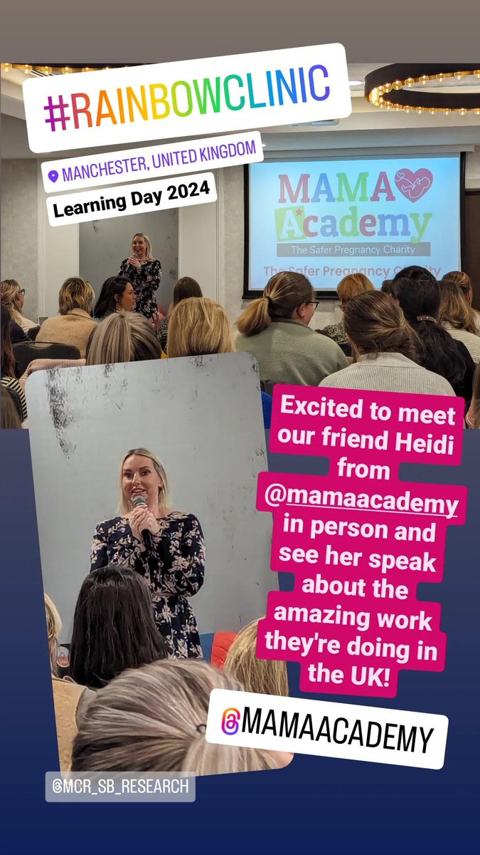 Way to go @MAMAAcademy!! Manchester #RainbowClinic Learning Day 2024 @MRainbowclinic @MCR_SB_Research