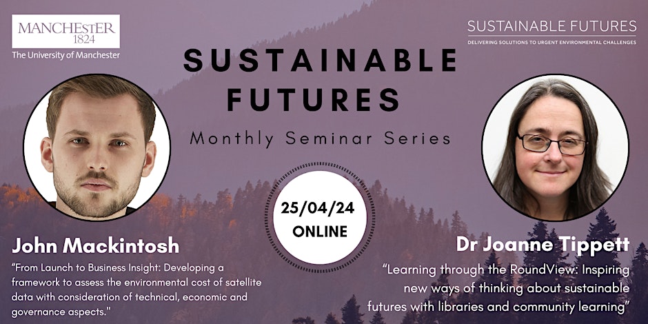 This Thurs 25th April, @SustainableUoM will be hosting their next monthly seminar with Dr Joanne Tippett and John Mackintosh from the University of Manchester! Find out more here: loom.ly/q_xNKW8 #SustainableFutures @TheRoundView