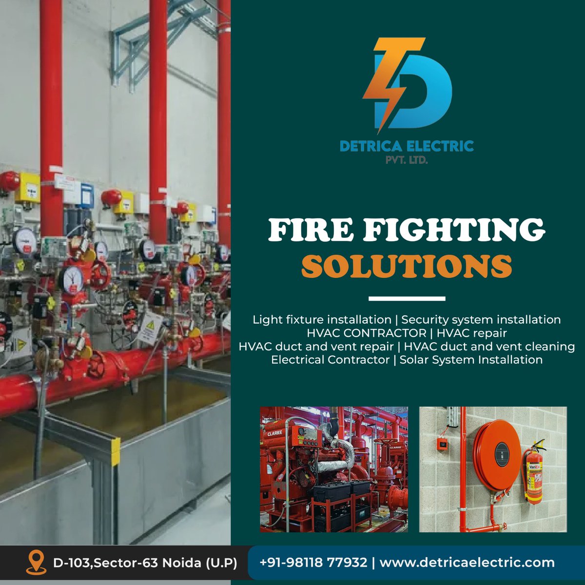 FIRE FIGHTING SOLUTION
For More Info :-
Contact Us:- +91-9811877932
Visit Us :- detricaelectric.com
Email:- detricaelectric@gmail.com
#firefighters #firefighter #fire #firefighting #fireman #firedepartment #firetruck #firerescue #firefighterposts #daily #firedept