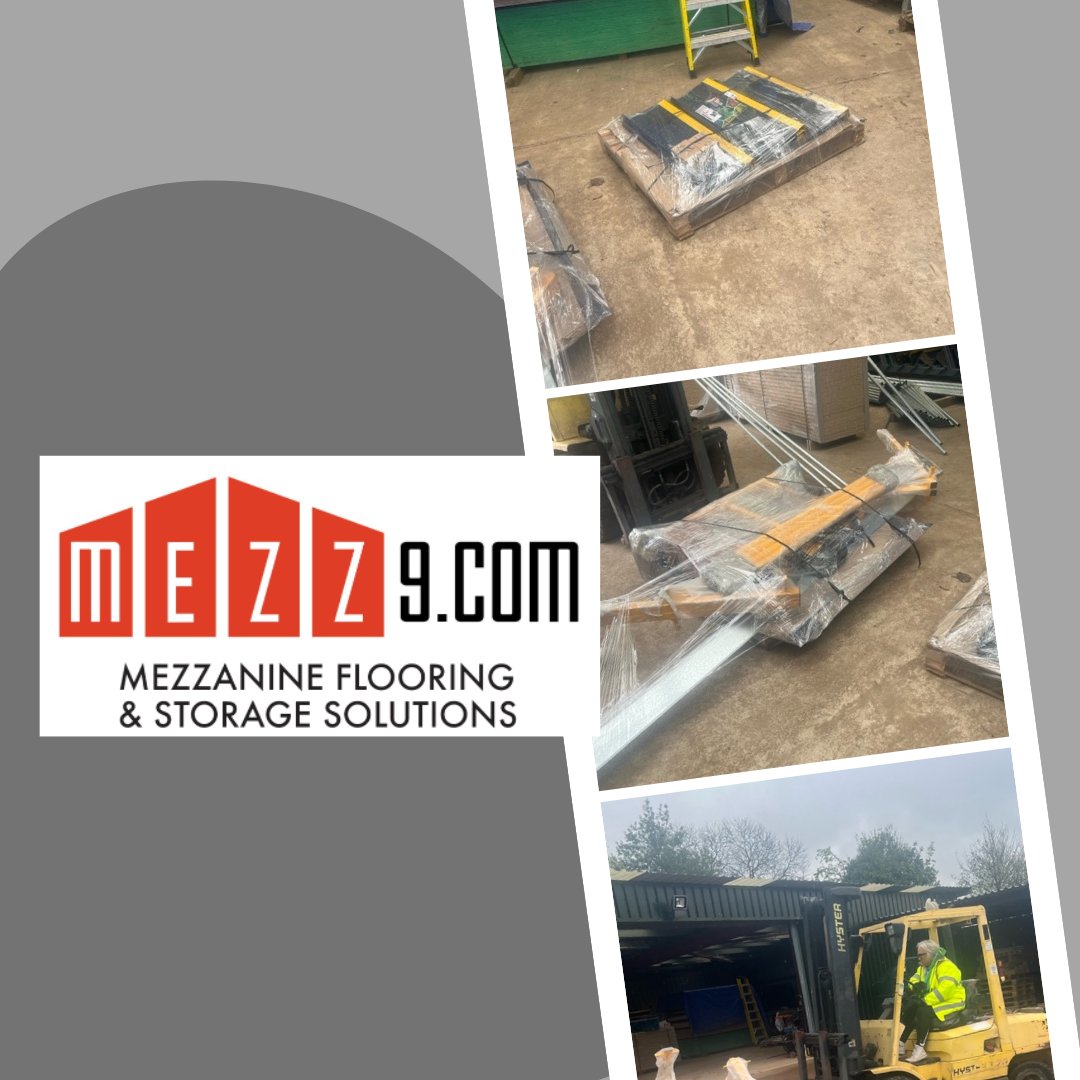 _Mezz9com's tweet photo. While the lads are on site the girls are in the yard processing orders !! Just a couple of pictures of stuff going out, staircases, handrail and pallet gates.  We stock loads of items for collection and delivery, have a look at our website.
📧: sales@mezz9.com https://t.co/e2iFzHv9xm