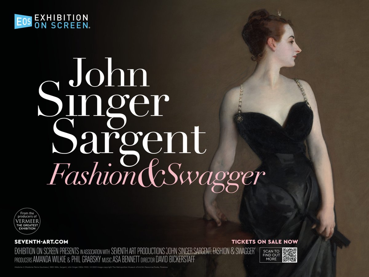 🎨 Step into the glittering world of fashion, scandal and shameless self promotion that made John Singer Sargent the painter who defined an era. 🎨

📅 Showing 30th April
🎟️ Tickets & times: tinyurl.com/adprvcye
.
.
.
#JohnSingerSargent #Exhibition #Art #Hexham #Cinema