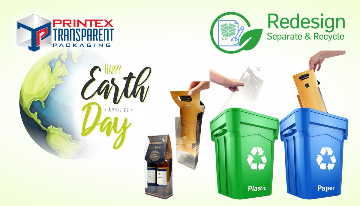 Happy Earth Day! Let's Redesign packaging to Separate & Recycle! Choosing responsible packaging over mixed materials, that go straight to landfills, is an impactful way to protect our planet.#EarthDay #SustainablePackaging #RecycleResponsibly