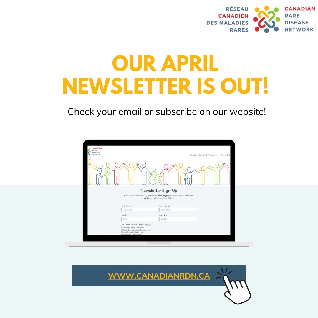 📣 Our April 2024 edition of Rare Insights is hot off the press! Check your inbox now! Haven't signed up yet? Don't miss out! Sign up here: lnkd.in/gXKiUz8Z #CRDN #RareLivesSharedStrength #RareInsights