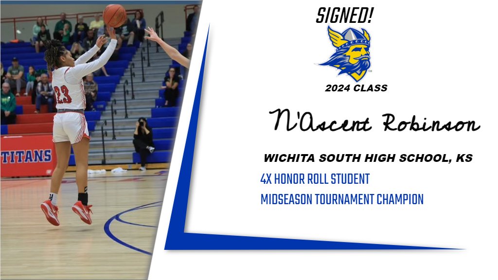 SIGNED!!

We'd like to introduce you to N'Ascent Robinson. N'Ascent is from Wichita, Kansas. Another great student and athlete to add to the roster! Join us in welcoming her to the Swedes family!!
