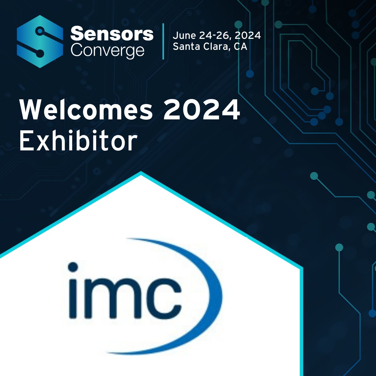 Welcome imc Test & Measurement to #SensorsConverge! imc provides all the software solutions that you need for your measurement tasks. Learn more: imc-tm.com Register and join us this June 24-26 in Santa Clara! sensorsconverge.com/sensorsconverg… #sensors #complexautomation