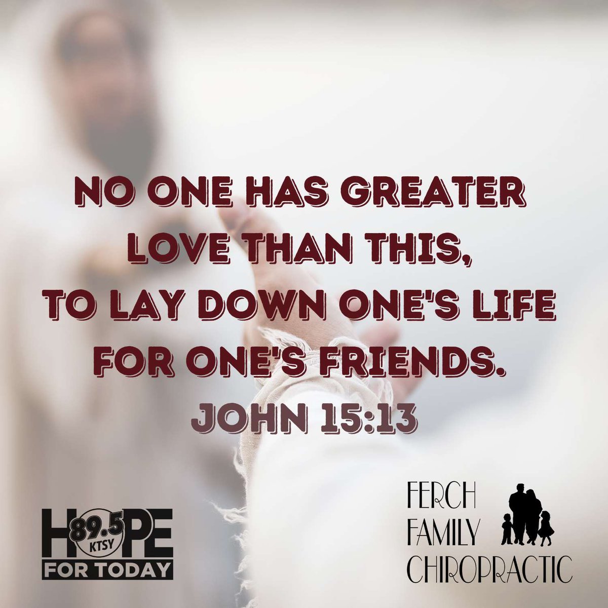 Jesus, thank you for laying down your life for us. #hopefortoday #choosehope #bible #scripture