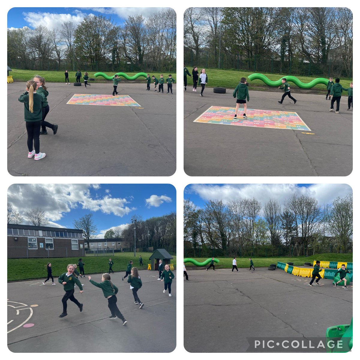 We enjoyed the lovely weather for PE on Friday! @MrsMu_StP