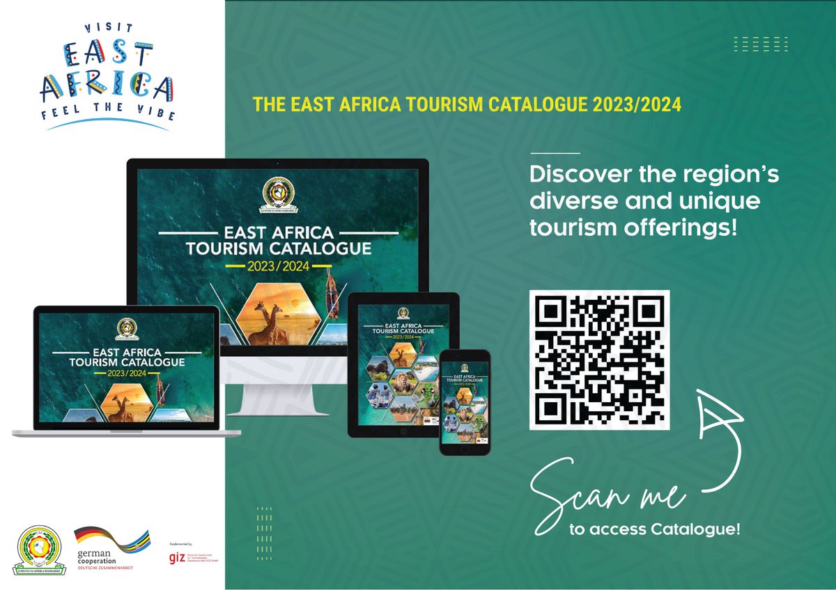 Interested to #VistEAFeeltheVibe ⁉️ 
Scan the QR code to access the #EAC Tourism Catalogue, which provides you with insights on various <a href="/jumuiya/">East African Community</a> tourist attractions🦒🌊🦍&amp; preferential rates.