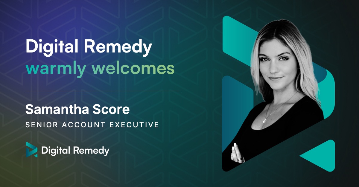 We're thrilled to welcome Samantha Score to our growing Sales Team. 👋

#DigitalRemedy #NewHire #NewEmployee #Welcome #CompanyGrowth #EmployeeSpotlight #CompanyCulture #TeamGrowth