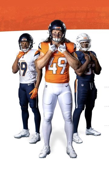 MLFootball's tweet photo. 🚨🚨🚨BREAKING🚨🚨🚨

The Denver #Broncos have released their NEW UNIFORMS.

These are AWFUL 😳 https://t.co/t3kEDU8CCr