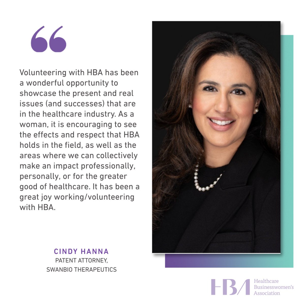 Today we are highlighting one of the HBAMidAtlantic volunteers: Cindy Hanna. Thank you to Cindy Hanna, an #HBAPhilly volunteer for all that you do. #HBAimpact #NationalVolunteerWeek