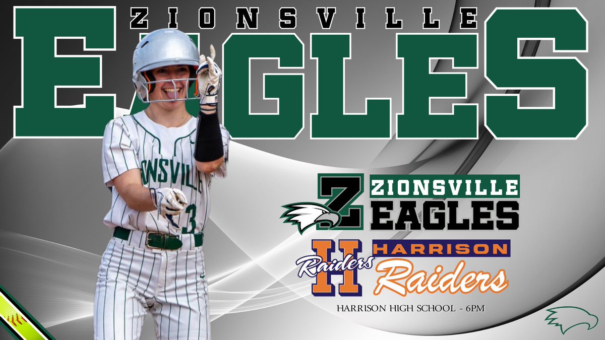 🥎 SOFTBALL 🥎 Good luck to @ZCHSSoftball as they travel to Harrison to battle @RaiderUpdates today! First pitch is at 6PM. GO EAGLES!!! 🎟️ public.eventlink.com/tickets?t=71110