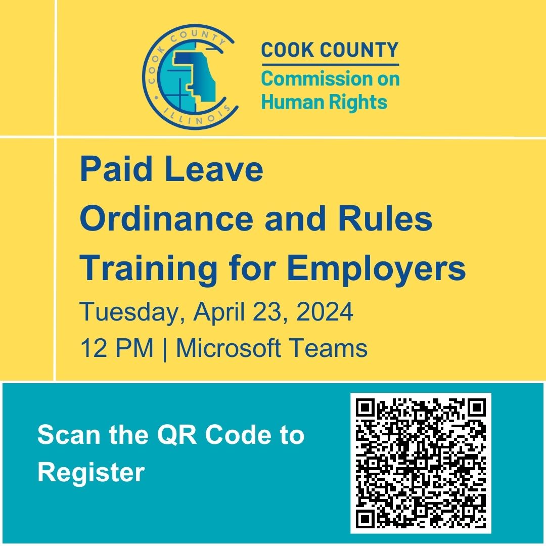 Oriented toward the business community, this lunchtime training will provide an overview and address questions about employer obligations to comply with the law. Register for the event by either scanning the QR Code above or using this link: forms.office.com/g/yC67GXXCQk