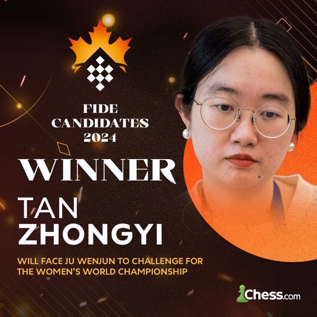 What remarkable resilience from both @DGukesh and Tan Zhongyi. Gukesh lost a heartbreaker to Firouzja, then immediately recovered with a commanding win over Vidit. Tan lost to her compatriot Lei Tingjie and also bounced back in the next game. Congratulations to both winners!!!