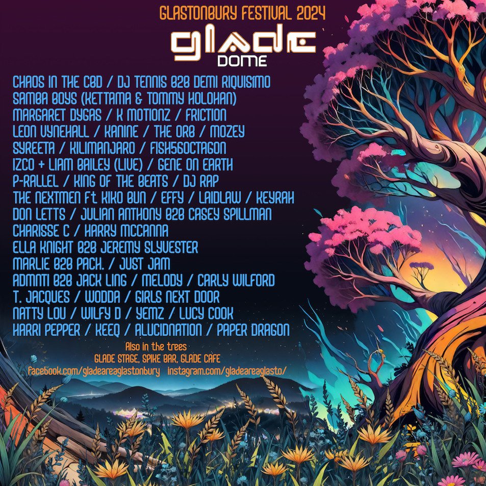 🚨 AREA ANNOUNCEMENT 🚨 

The Glade’s line-up for Glastonbury 2024 is here.

#Glastonbury 
 glastonburyfestivals.co.uk/the-glades-lin…