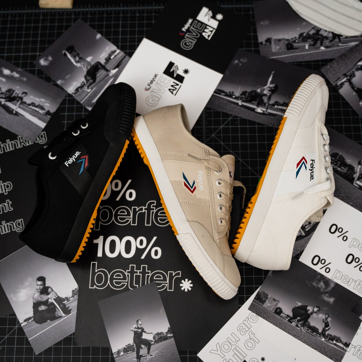 Celebrate Earth Day with our NEW Collection: bit.ly/FeiyueGiveAnF 🍃 Outfitted with recycled materials, this style is equally as responsible as it is functional. This new direction represents our commitment to “Give an F” and make a mark in the world. #FeiyueGiveAnF