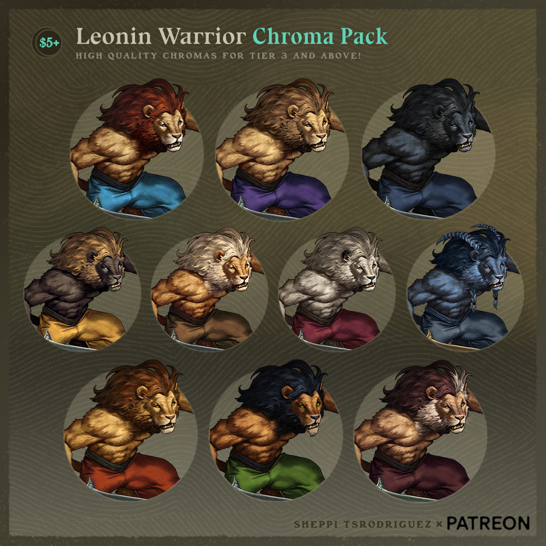 Chroma Variants, if you want a Scar or Simba Variant. Or a Lion-o