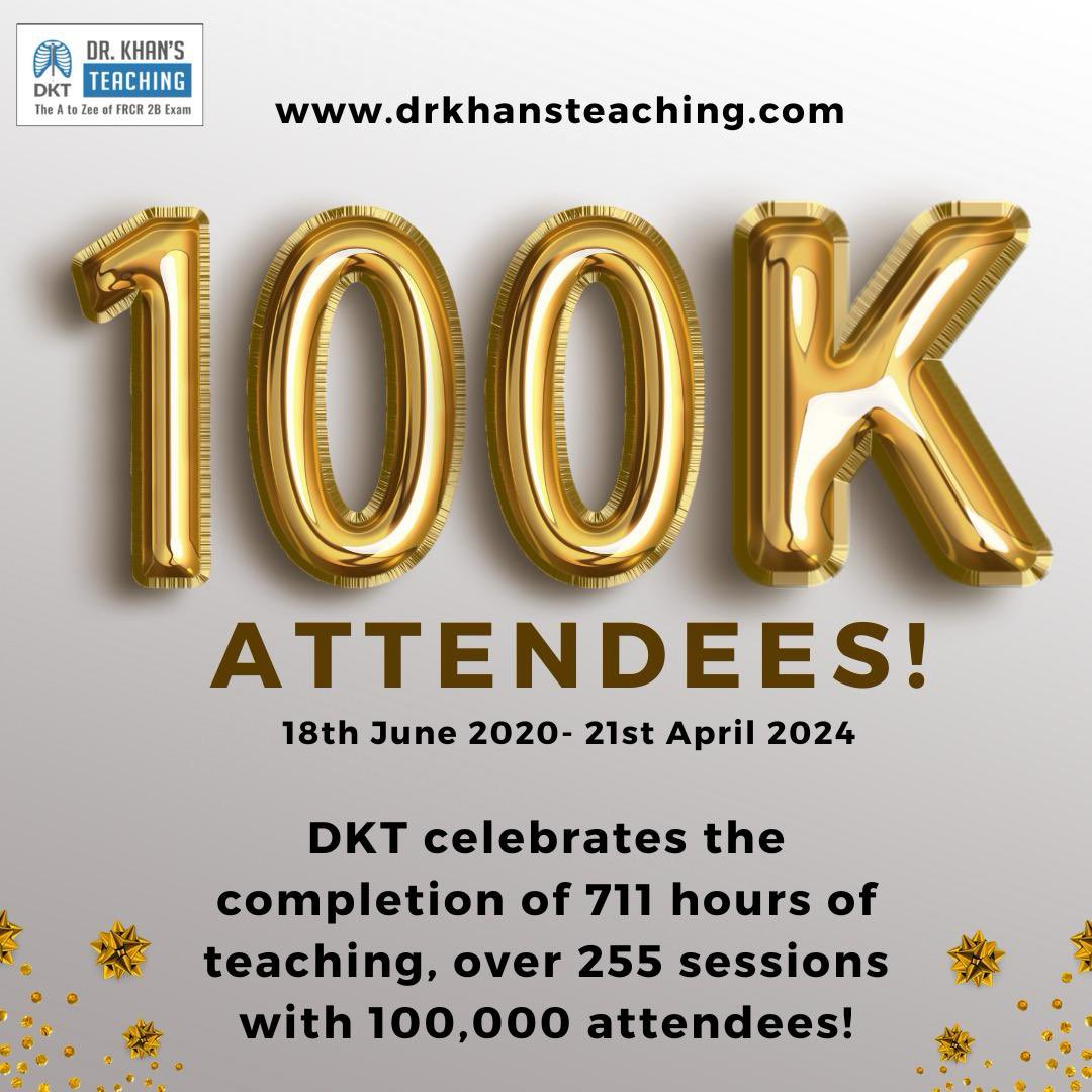 🎊💐*A huge time to celebrate*💐🎊

📣🌟We would like to announce with extreme pride - a moment to celebrate- DKT reached *100,000 attendees* this weekend‼️📣🌟
🗓️ Over the past FOUR years (18th June 2020- 21st April 2024)