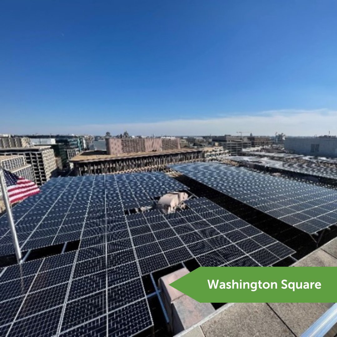 Happy #EarthDay! Next up in our series celebrating energy-efficient buildings in the District is Washington Square, a 720,000 square foot commercial office building located in the heart of Downtown DC Learn more about their energy efficiency efforts: bit.ly/3U3EdIO