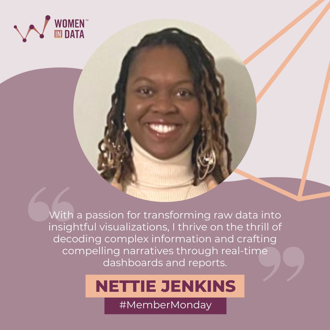 Being featured in WiD's #MemberMonday spotlight has been an honor, allowing me to contribute to and benefit from the diverse knowledge and support within the community. I firmly believe that data is integral to our future, and I am excited to play a role in shaping its evolution.