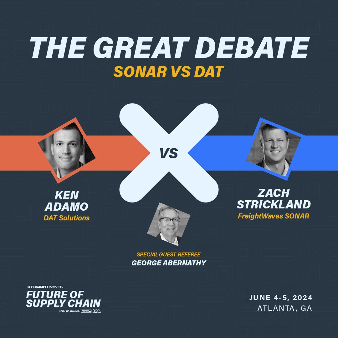 Adding some heavyweight to the mix... The Great Debate: SONAR vs DAT 💥😤 Register for the Future of Supply Chain by April 25th and receive $800 off! #futureofsupplychain #supplychain #SONAR #freightdata #data #freightdebate