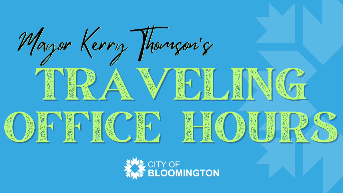 Sign Up to Meet Mayor Kerry Thompson Tomorrow! Tuesday, April 23 2024 2 p.m. - 4 p.m. Bloomington Farm Stop Collective 902 W Kirkwood Ave, Bloomington, IN 47404, USA calendar.google.com/calendar/u/0/a…