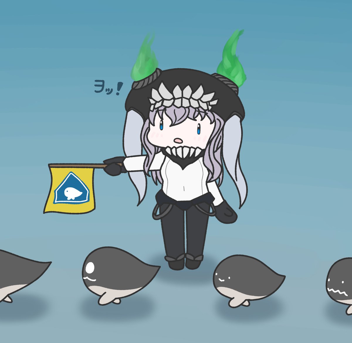 空母ヲ級 「#一部の深海棲艦過激派による過去絵投下が相次ぐ 」|ジョニーのイラスト