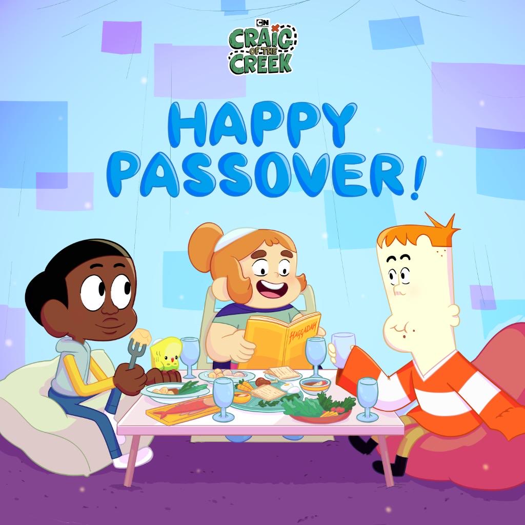The Stump Kids are celebrating #Passover! 💚✡️ #craigofthecreek #HappyPassover