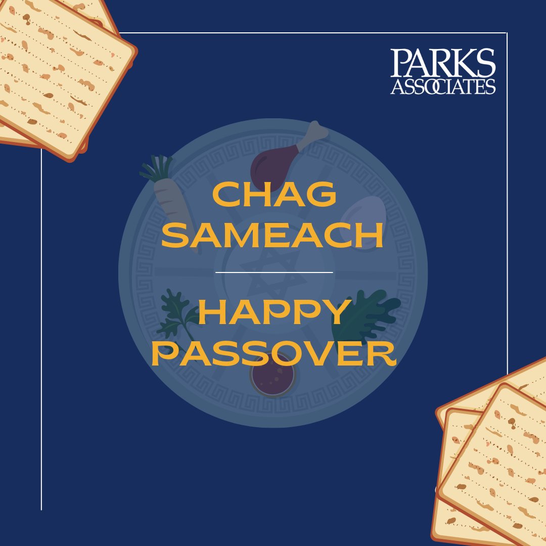 🕊️✨ Wishing you a joyous Passover filled with love, peace, and unity! Chag Sameach! #ParksAssociates #Passover #ChagSameach