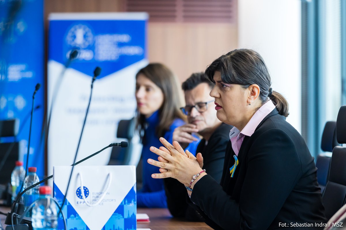 During the visit to Luxembourg for the Foreign Affairs Council 🇪🇺 #FAC, FM @sikorskiradek met with the European Chief Prosecutor Laura Codruța Kövesi. The prospects for cooperation within the framework of the #EPPO were the subject of the conversation.