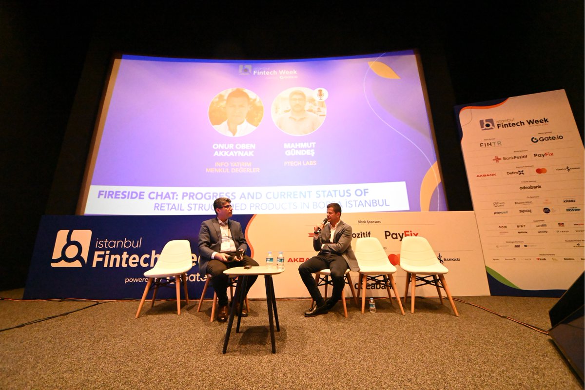 We discussed 'Progress and Current Status of Retail Structured Products in İstanbul Stock Exchange' with Onur Oben Akkaynak (İnfo Yatırım Menkul Değerler), and Mahmut Gündeş (FTech Labs). #IstanbulFintechWeek powered by @Gate_io #IFW24 #Istanbul
