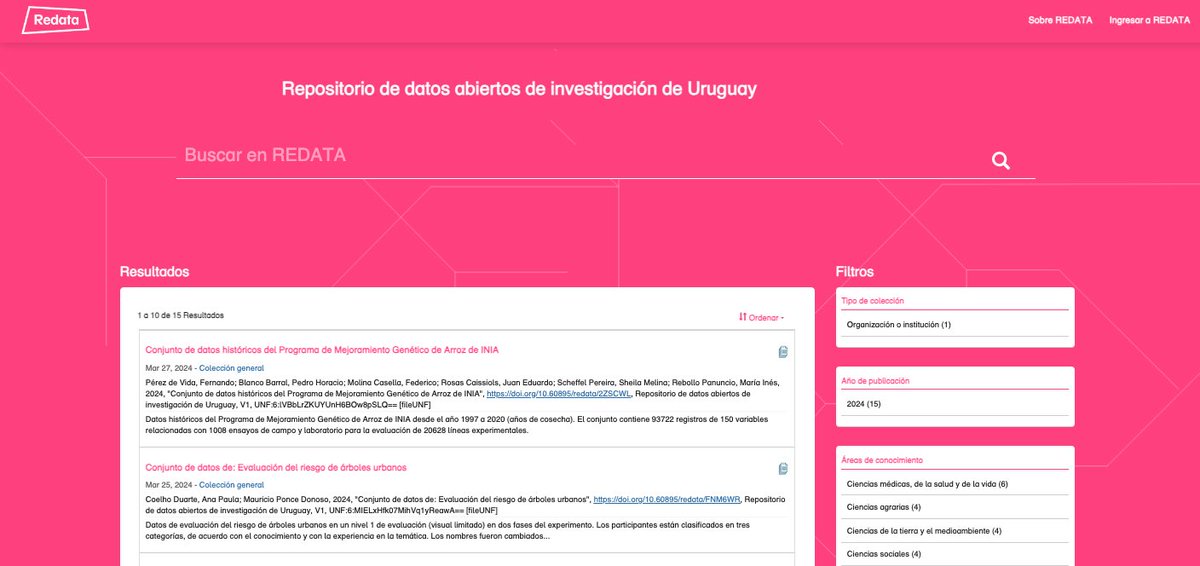 Recientemente nuestro nodo Uruguay (@ANIIuy) lanzó Redata, su repositorio de datos. Repase acá el evento de lanzamiento: youtube.com/watch?v=ovV-Sq…