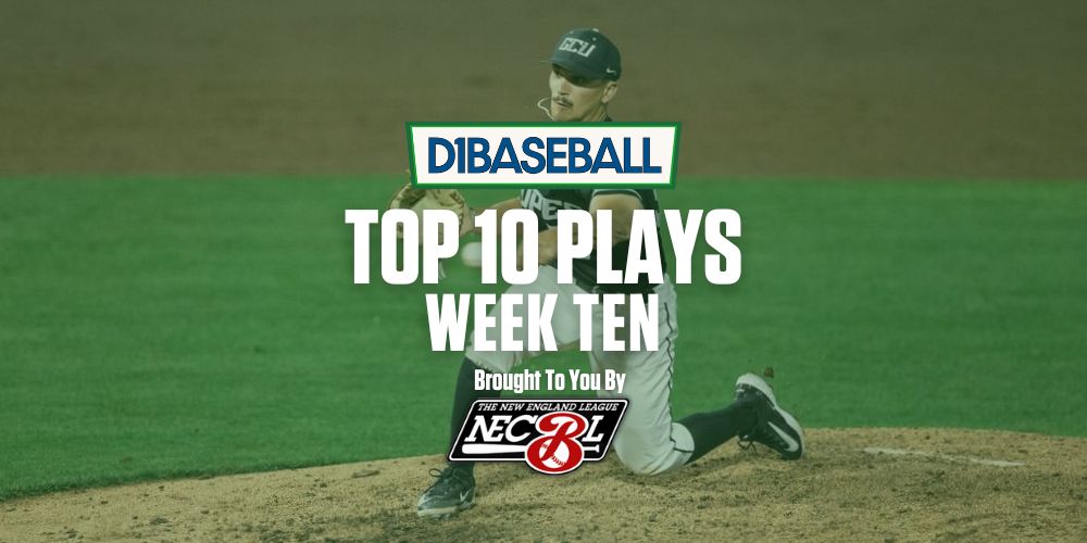 🌟 𝐓𝐨𝐩 𝟏𝟎 𝐏𝐥𝐚𝐲𝐬 – 𝐖𝐞𝐞𝐤𝐞𝐧𝐝 𝟏𝟎 (𝟐𝟎𝟐𝟒) Check out the Top 10 Plays from Weekend 10 of the 2024 college baseball season! Presented by @TheNECBL.