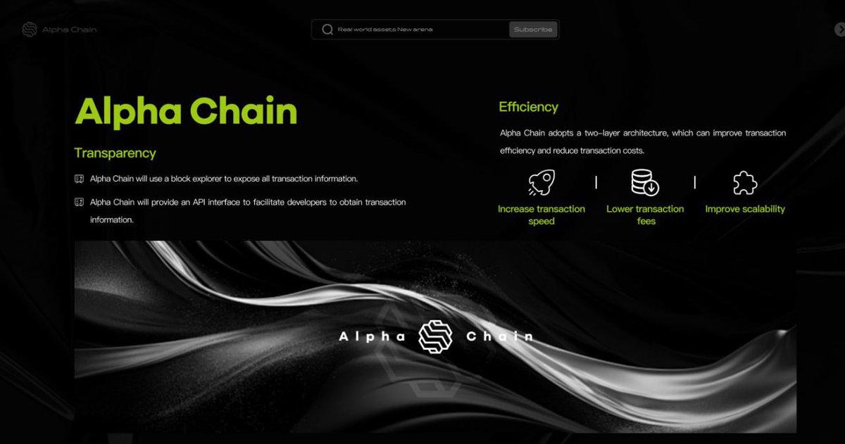 Alpha Chain adopts an efficient second-layer architecture, providing you with a fast and cost-effective trading experience. Choose Alpha Chain and easily achieve your trading goals