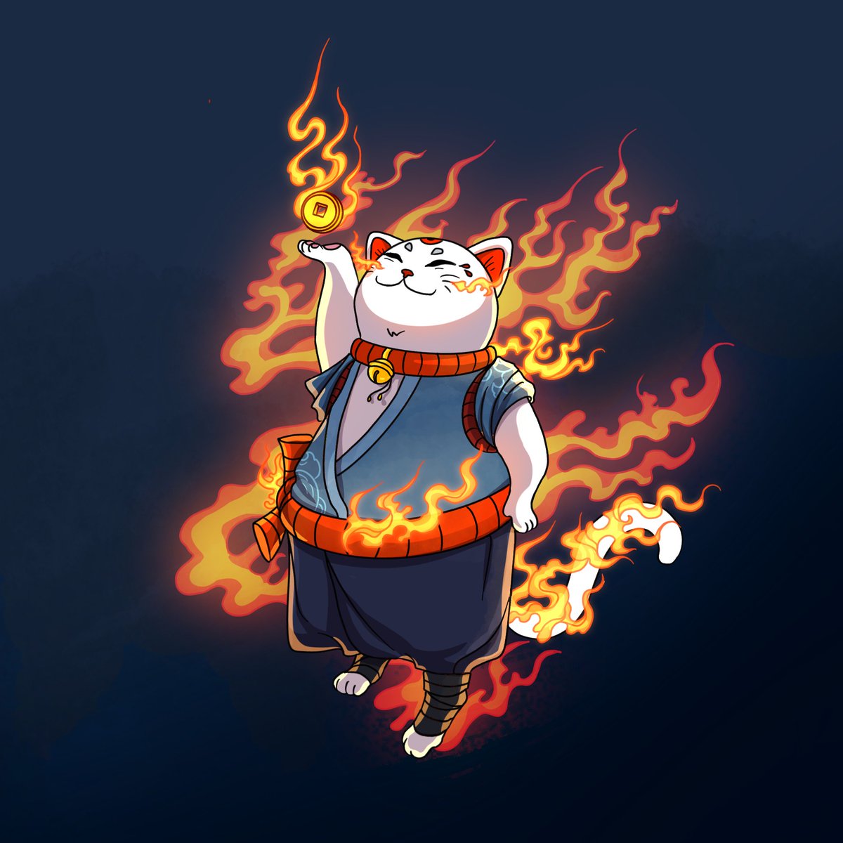 the cat just burned all LP tokens ;> $MANEKI