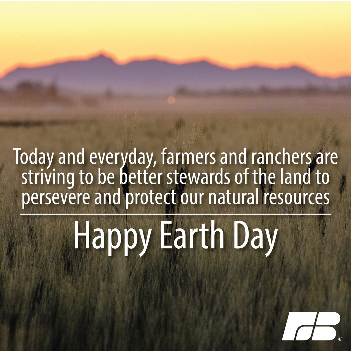 Today we celebrate #EarthDay. But there’s not a day that goes by whenfarmers and ranchers aren’t thinking about how they can leave the landbetter than they found it. Sustainability: #ItsJustWhatWeDo