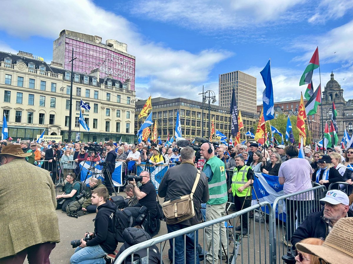 Believe in Scotland March & Rally for Independence - Glasgow - Saturday 20th April 2024. Join the movement - believeinscotland.org