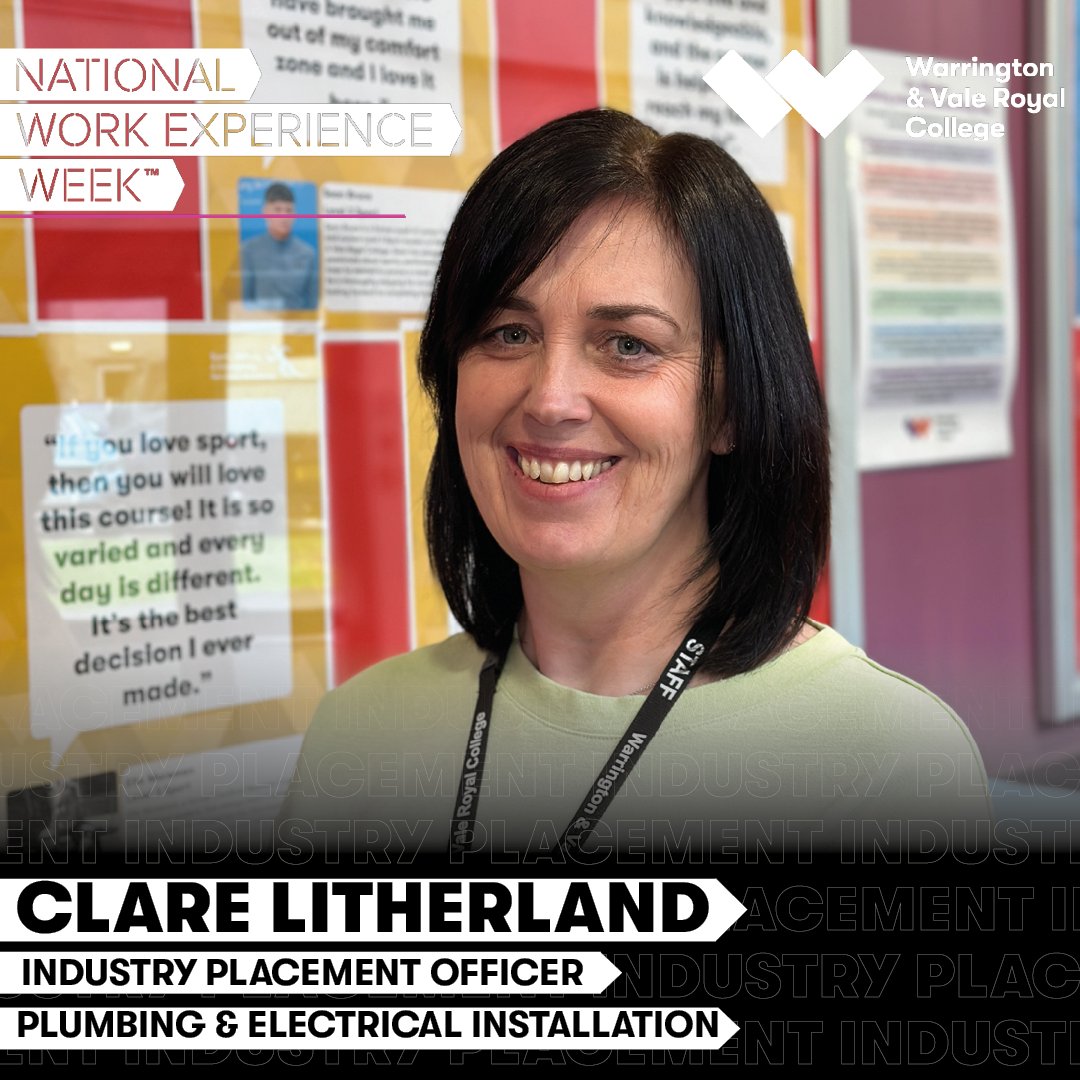 Meet Clare, our Industry Placement Officer for Electrical Installation and Plumbing! Clare's role? To connect our amazing students with top employers across the region, providing opportunities to apply their skills in a real workplace. 🤝 #NWEXW2024