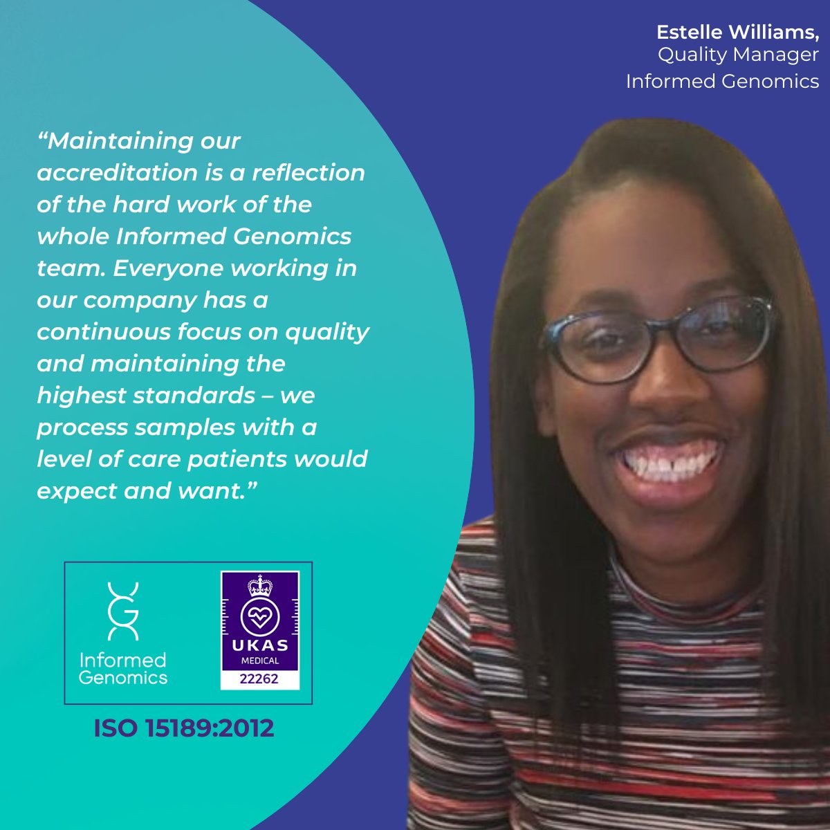 We’re delighted to share that we have successfully completed a recent UKAS surveillance visit, maintaining our ISO 15189 accreditation for another year!