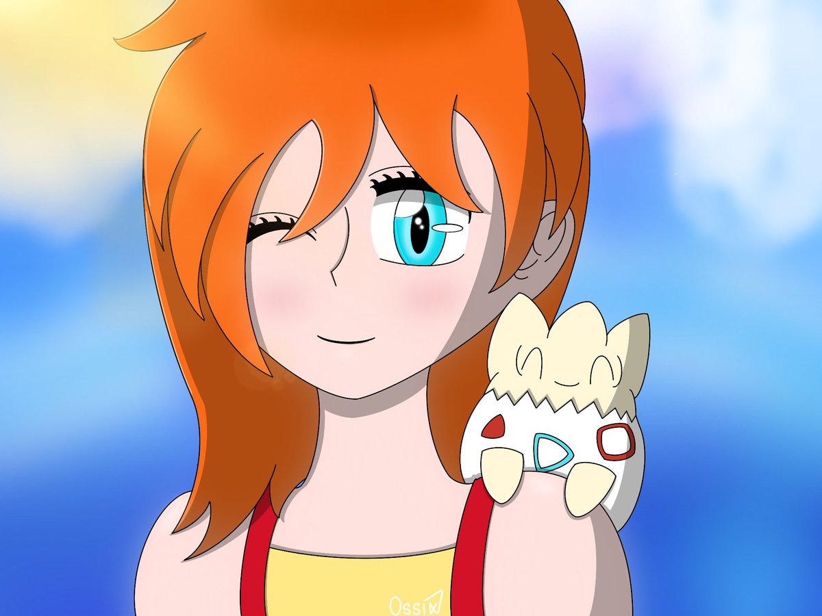 Dibujito de Misty y Togepi ❤️