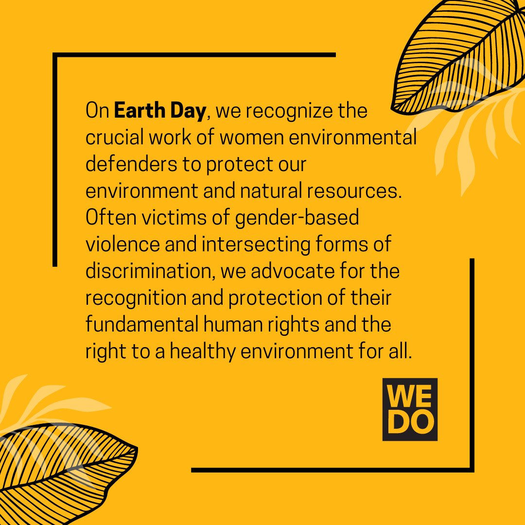 This #EarthDay2024, WEDO is honoring women environmental defenders, working to protect people and planet 🌍A thread of key reading: