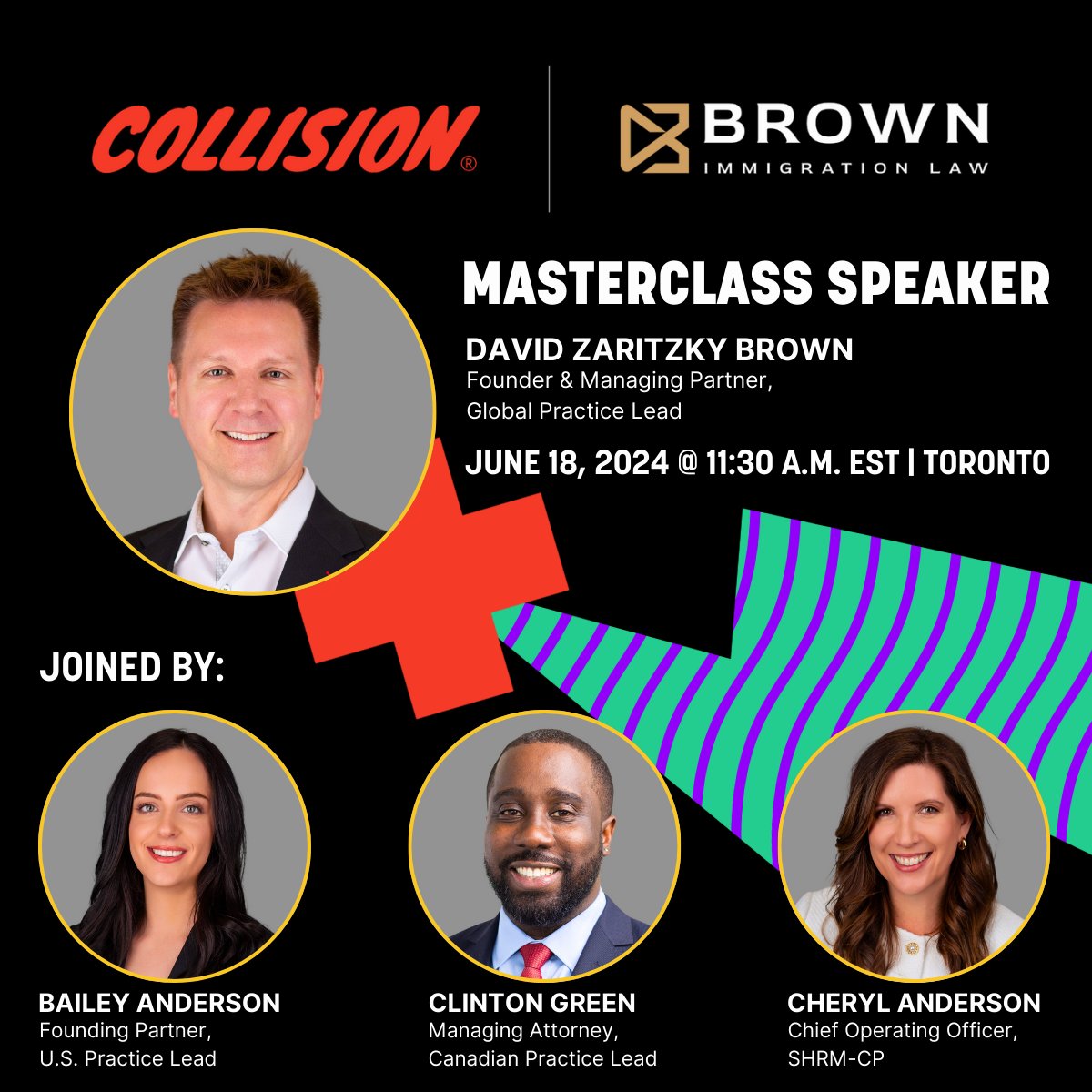 Excited to be featured alongside world-leading companies & visionaries at @collisionhq this summer! Join us June 18th in #Toronto for the premier conference bringing together the people & companies redefining the tech industry. #CollisionConf #businessimmigration #startups