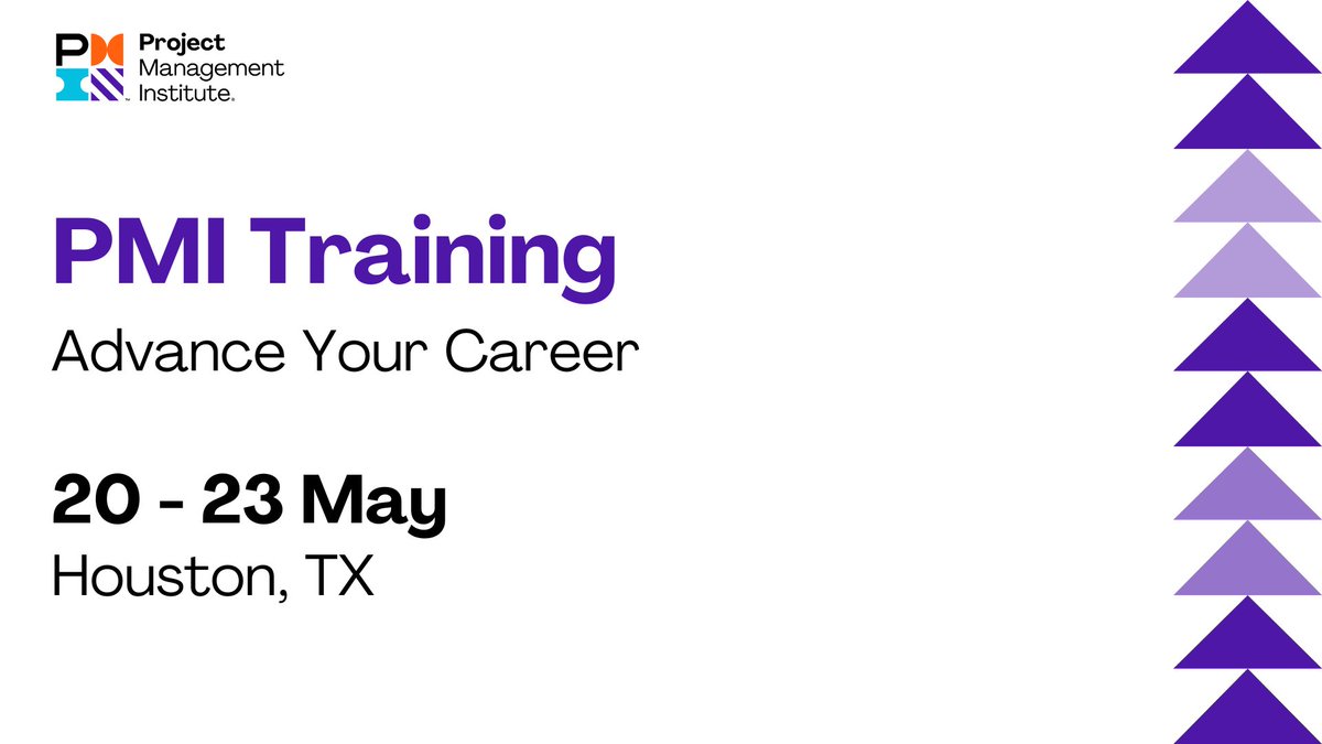 Join us for #PMITraining in #Houston, TX from 20 - 23 May! These immersive, instructor-led workshops will allow you to network with project professionals and gain valuable skills. 
🔗: sprou.tt/1iIAYlGCYWP

#PMI #Training #PMINext #GrowthMindset