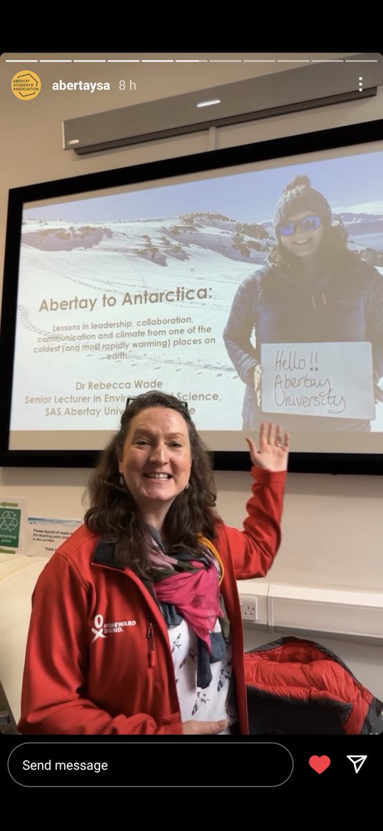 Happy Earth 🌍 Day everyone. Let's all celebrate by making a big effort to look after our precious planet ❤️🌎🦋🌞🌧️🌷🐠 Thanks to Abertay students association for inviting me to talk today.