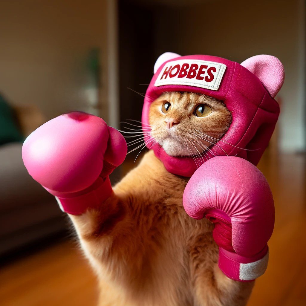 Challenge for @TheJeffPutnam You did some boxing. Ready to step up to Felineweight class?