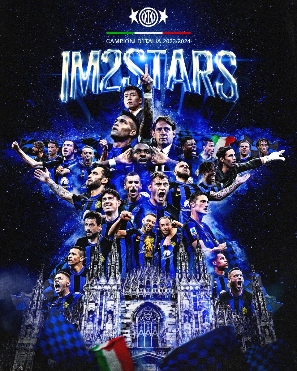 OCCHI AL CIELO ⭐⭐ SIAMO CAMPIONI D'ITALIA 🇮🇹🖤💙 #ForzaInter #IM2Stars