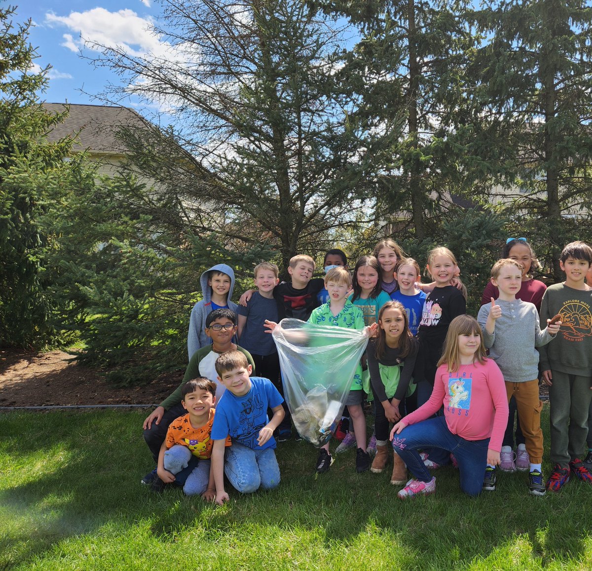Students learned about Earth Day and took a few minutes to clean up our little part of the world. <a href="/NCSD/">Novi Community School District</a>